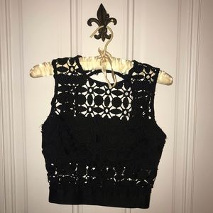 Bebe cropped tank top
